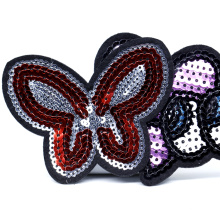 Wholesale Sew on 3D Design Custom Sequin Applique Embroidery Patches